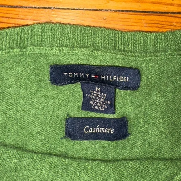 Cashmere Tommy Hilfiger Green Sweater - Picture 2 of 4
